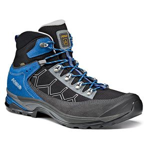 Asolo Falcon Gv Mens Hiking Boots Canada Online Black/Blue/Grey (Ca-7460895)